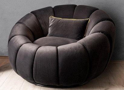 Armchair Color Black comfortable medium soft luxurious for Living room Relax Club